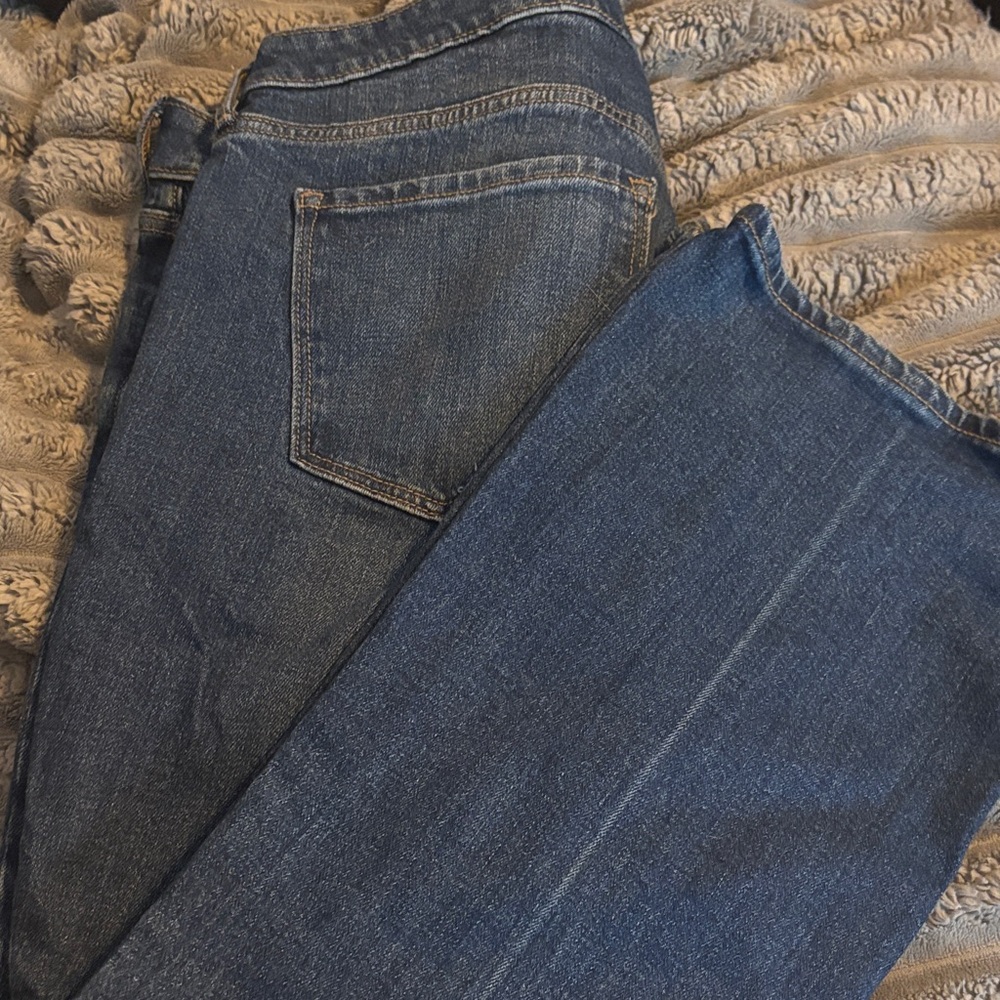 Old Navy Extra High Rise Flare Jeans Dark Wash Denim 16 Petite 16P